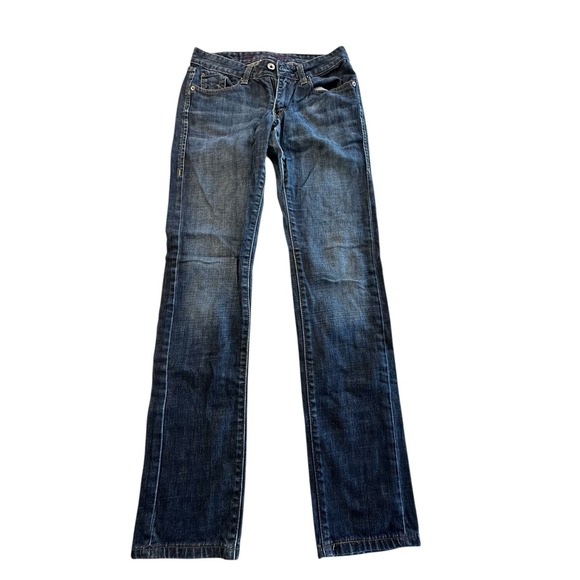 Levi's Jeans 531 Women's 4M 27 Low Skinny Denim Dark Blue 5 Pocket Design EUC - Picture 1 of 11